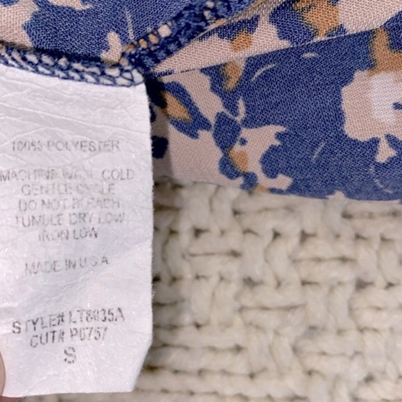 Hailey & Co. boho peasant babydoll top size small oversized - Picture 9 of 9